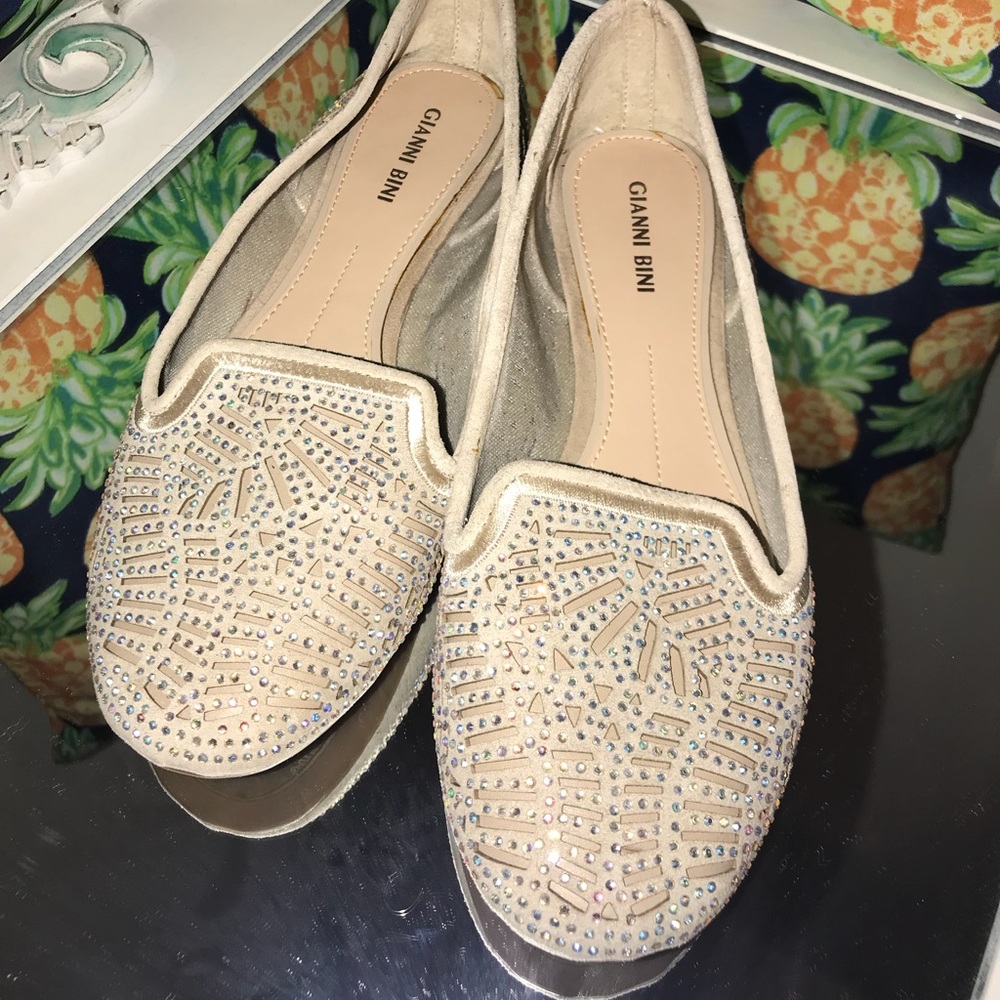 Rhinestone loafers
